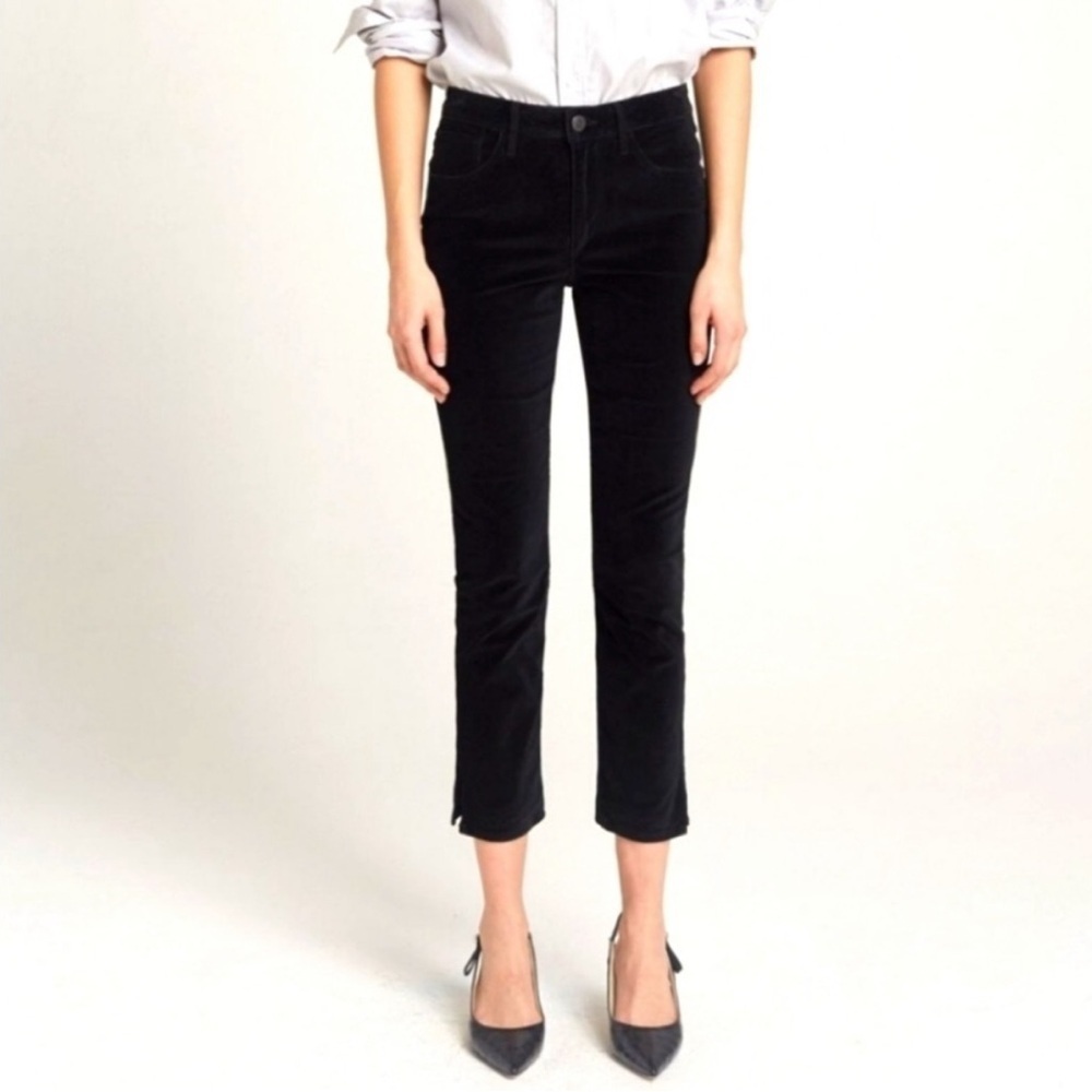 New 3x1 Three By One Higher Ground Velvet Pants Mini Split Leg